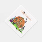 Kinder grillige kabouters Halloween Servet (Hoek)