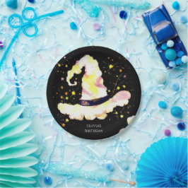 Kinder grillige magische tovenaar Verjaardag Papieren Bordje