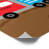 Kinder Groei Bouwwagens Poster (Hoek)