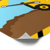 Kinder Groei Bouwwagens Poster (Hoek)