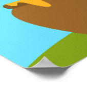 Kinder groeigrafiek - bijen en bloemen poster (Hoek)