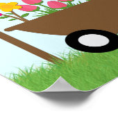 Kinder groeigrafiek - in de tuin poster (Hoek)