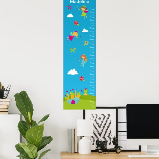 Kinder groeikaart - Fairies Poster (Thuiskantoor)