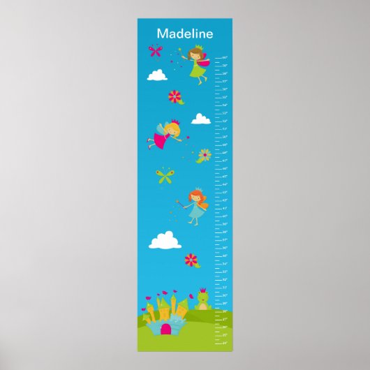 Kinder groeikaart - Fairies Poster (Voorkant)