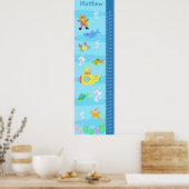 Kinder groeikaart - In de Zee Poster (Keuken)