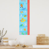 Kinder groeikaart - In de Zee Poster (Keuken)