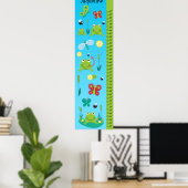Kinder groeikaart - Kikkers en vlinders Poster (Thuiskantoor)