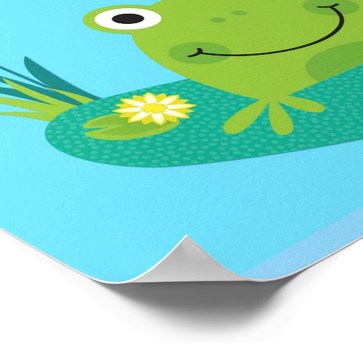 Kinder groeikaart - Kikkers en vlinders Poster (Hoek)