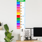 Kinder groeikaart van Pencils Poster (Thuiskantoor)