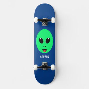 Kinder groene Alien, speciaal aangepast Persoonlijk Skateboard