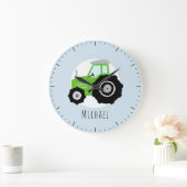 Kinder groene Boerderij tractor Cartoon boys Grote Klok (Huis)