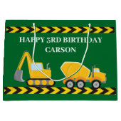 Kinder Groene Bouwwagen Custom Boys Verjaardag Groot Cadeauzakje (Voorkant)
