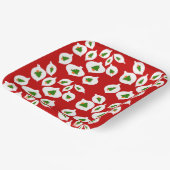 Kinder groene kerstboomversiering Roodfeest Fun Papieren Bordje (Gebogen)