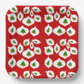 Kinder groene kerstboomversiering Roodfeest Fun Papieren Bordje (Voorkant)