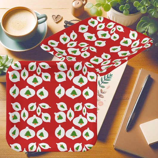 Kinder groene kerstboomversiering Roodfeest Fun Papieren Bordje