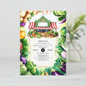 Kinder groentetelers Marktverjaardag Kaart (Staand voorkant)