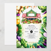 Kinder groentetelers Marktverjaardag Kaart (Voorkant / Achterkant)