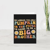 Kinder Groovy Big Brother Herfst zwangerschapsaank Kaart (Voorkant)