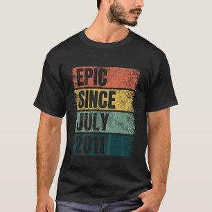 Kinder grunge 10e verjaardag juli Idea 10 jaar epi T-shirt
