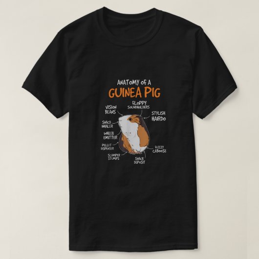 Kinder Guinee-Bissau gift Cavy stuff anatomie of a T-shirt (Design voorkant)