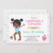 Kinder gymnastische dansuitnodiging feestdagenkaart (Voorkant)