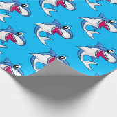 Kinder haaienblauwoceaan elke dag van de ouderdom cadeaupapier (Hoek)