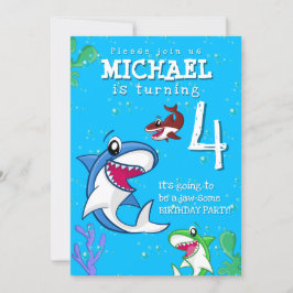 Kinder haaienblauwoceaan elke dag van de ouderdom kaart