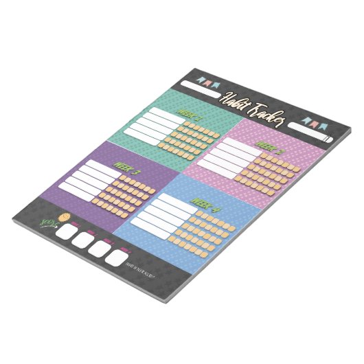 KINDER HABIT-TRACKER-laptop Notitieblok (Schuin)