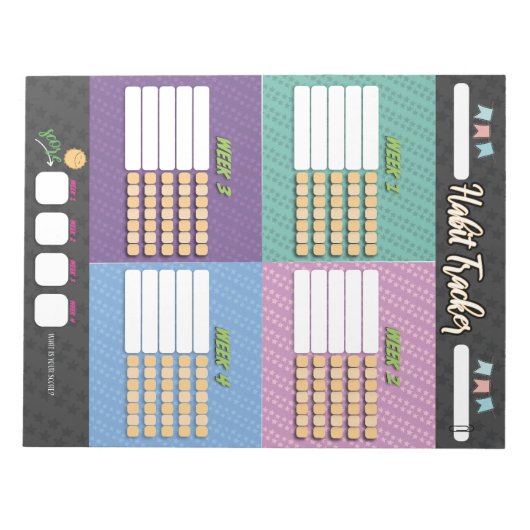 KINDER HABIT-TRACKER-laptop Notitieblok (Voorkant)