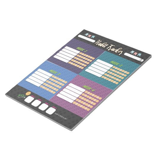 KINDER HABIT-TRACKER-laptop Notitieblok (Schuin)