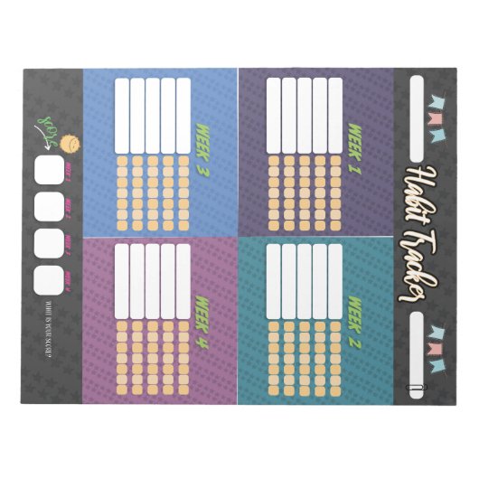 KINDER HABIT-TRACKER-laptop Notitieblok (Voorkant)