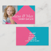 Kinder Hair Salon Stylist Shop Beauty Visitekaartje (Voorkant / Achterkant)