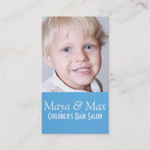 Kinder Hair Salon Stylist Shop Beauty Visitekaartje