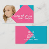 Kinder Hair Salon Stylist Shop Beauty Visitekaartje (Voorkant / Achterkant)