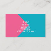 Kinder Hair Salon Stylist Shop Beauty Visitekaartje (Achterkant)