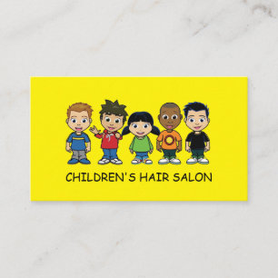 Kinder Hair Salon Stylist Shop Beauty Visitekaartje