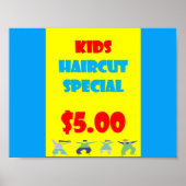 Kinder haircut Special Poster Matte (Voorkant)