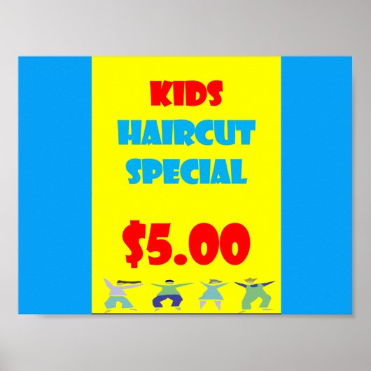 Kinder haircut Special Poster Matte (Voorkant)