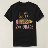 Kinder Hallo 2e graad hier kom ik potlood terug na T-shirt (Design voorkant)