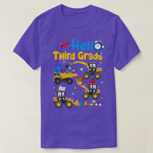Kinder Hallo 3e graad Bouw Vrachtwagen Kinder Teru T-shirt (Design voorkant)