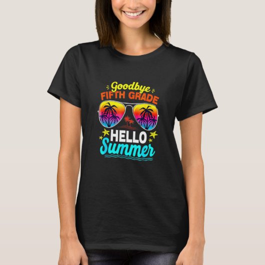 Kinder Hallo afscheid 5e klas T-shirt (Voorkant)