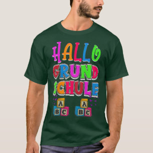 Kinder Hallo beginnende basisschool, kleuterschool T-shirt