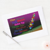 Kinder Hallo en Rechthoekige Sticker (Envelop)