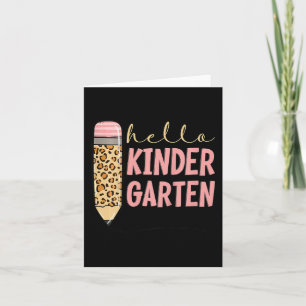Kinder Hallo Kindergarten, eerste dag van de Kinde Kaart