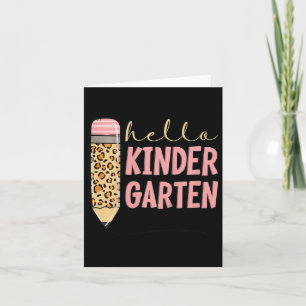 Kinder Hallo Kindergarten, eerste dag van de Kinde Kaart