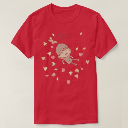 Kinder hallo najaar Oli T-shirt (Design voorkant)