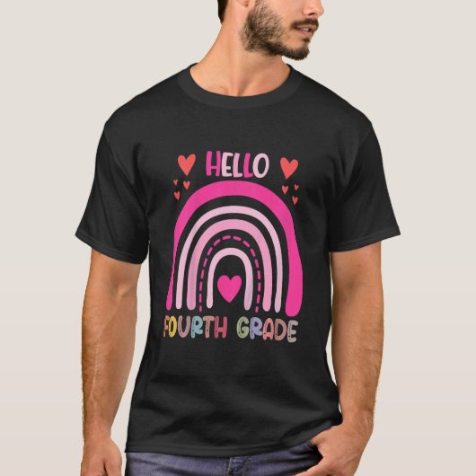 Kinder Hallo vierde klas regenboogleraren Kinderen T-shirt (Voorkant)