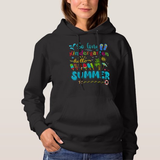 Kinder Hallo zo lange kleuterschool Hoodie (Voorkant)