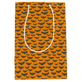Kinder Halloween 1000's Black Bats Flying Medium Cadeauzakje (Voorkant)