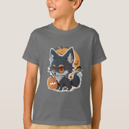Kinder Halloween 2026 T-Shirt – Leuk Dierendesign